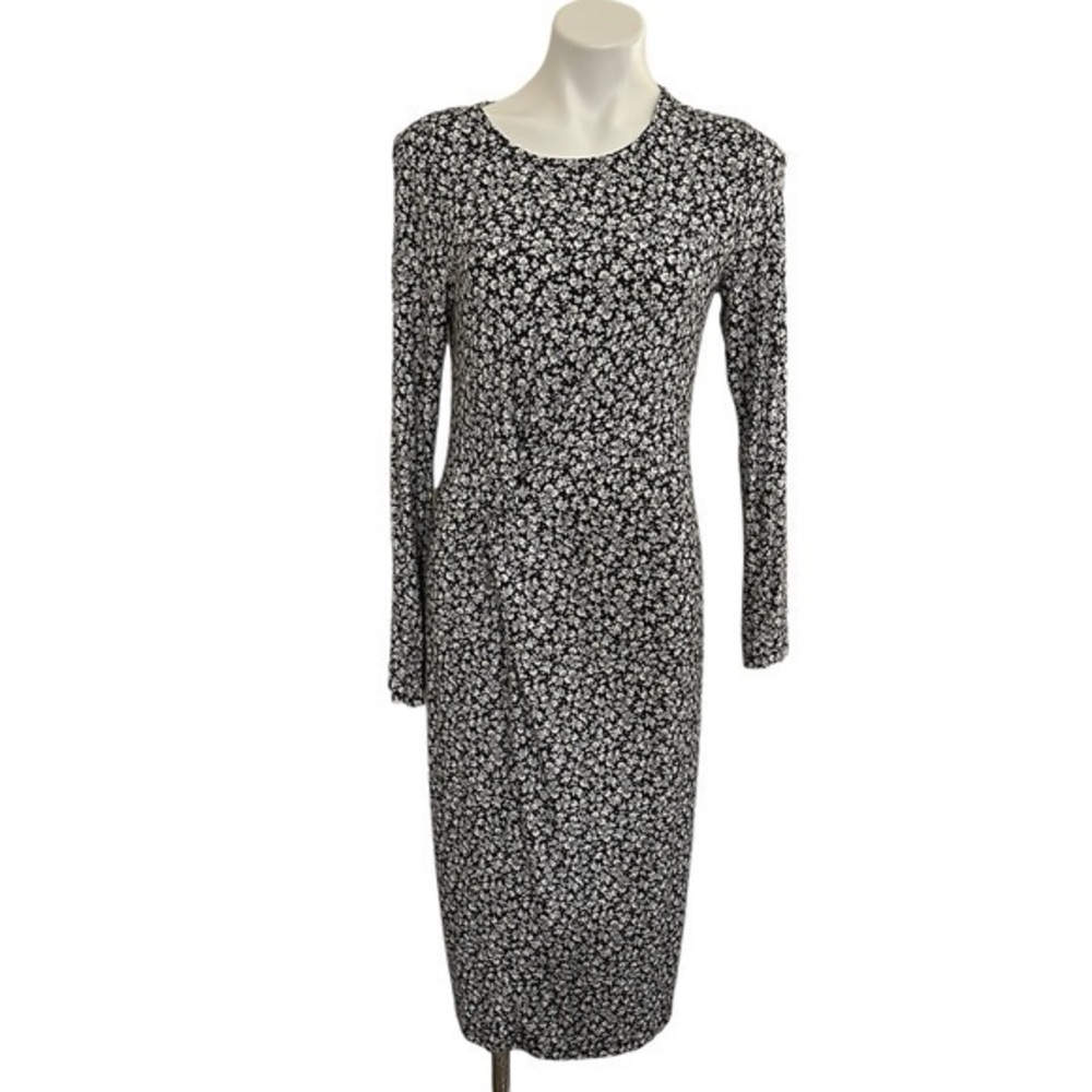 Old navy classy black and white floral dress